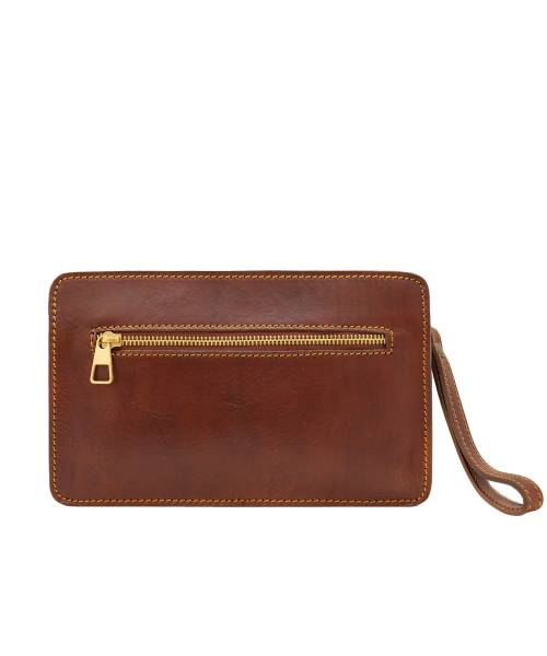 pochette pour homme en cuir