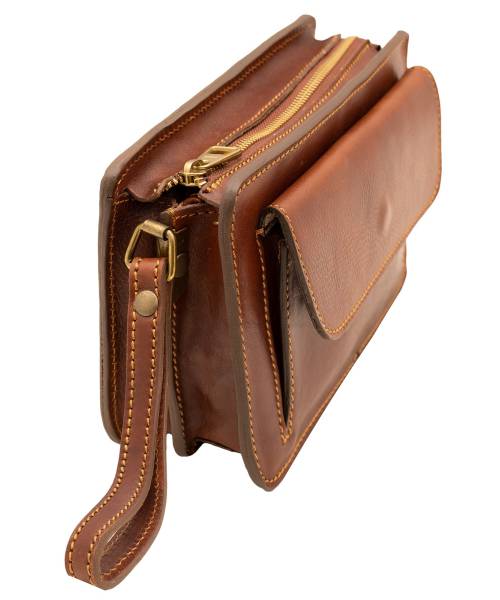 pochette en cuir homme