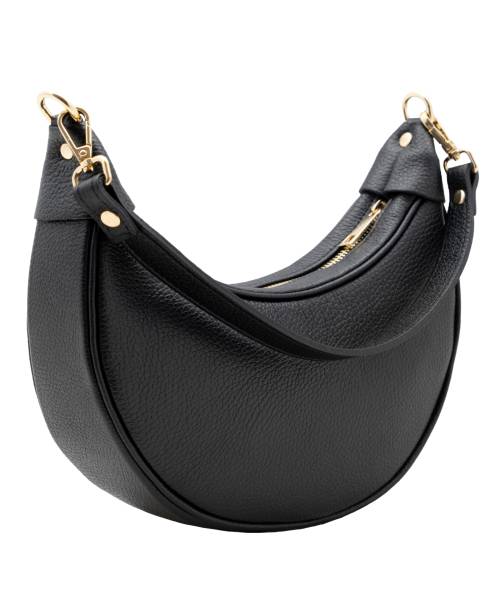 leather crescent bag