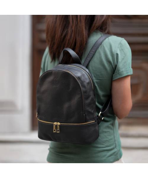 womens soft Leather Backpack