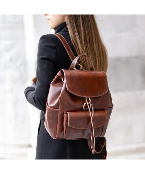 Womens Leather Backpack