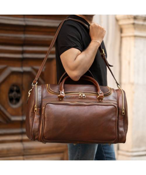 sac week end cuir