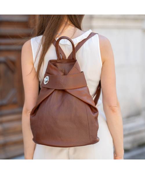 Leather Backpack "Carla"