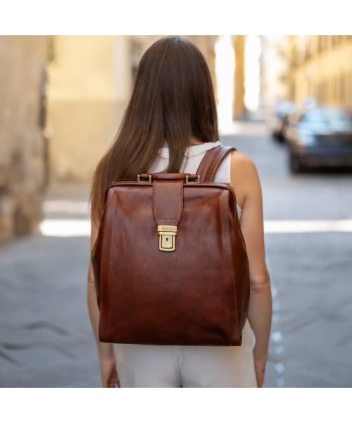 Leather Backpack "Perugino"