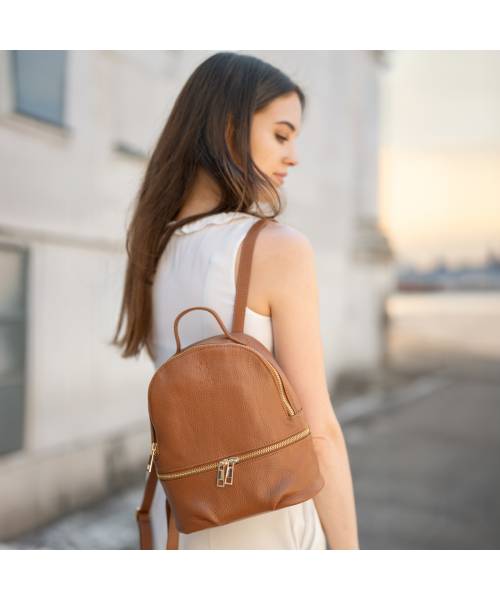 women leather backpack