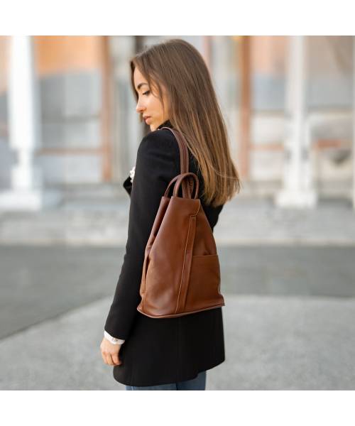 soft leather backpack