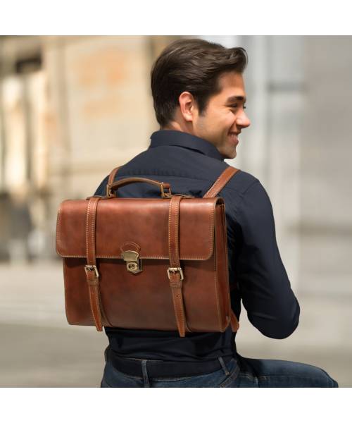 Briefcase to backpack online