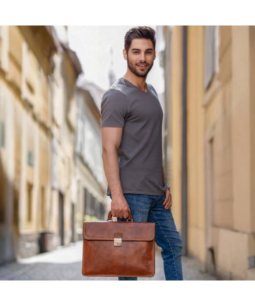 mens leather Briefcase