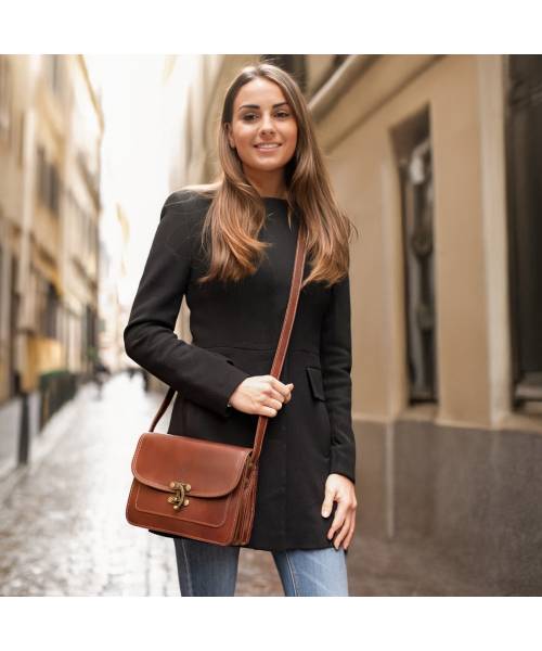 Bőr crossbody táska