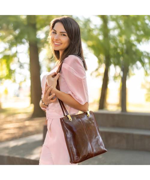 bolso mochila de cuero mujer