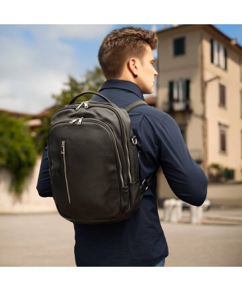 mens leather Backpack