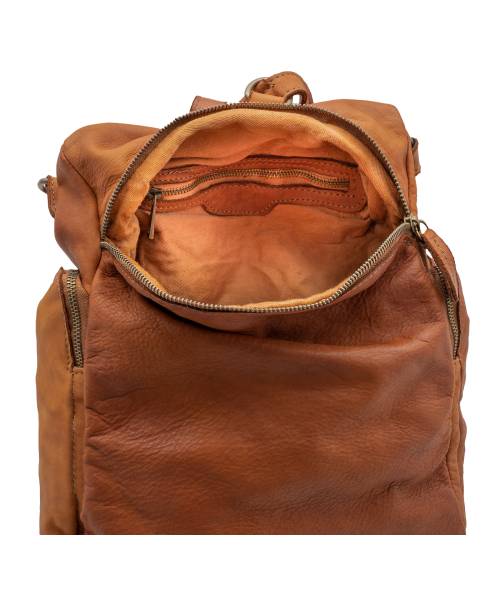 anti theft leather backpack