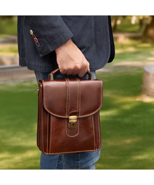 cross body leather bag for men