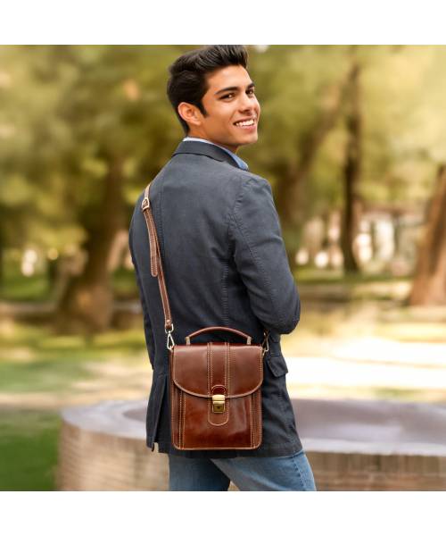 crossbody bag men leather