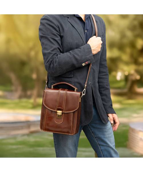 crossbody leather bag men