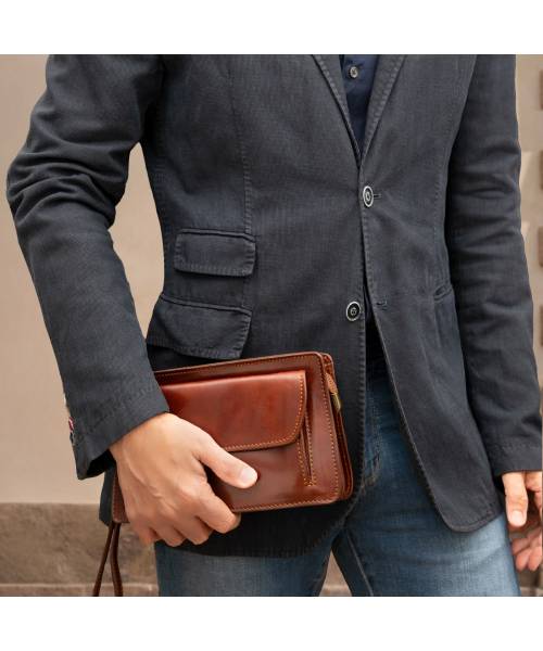 pochette cuir homme