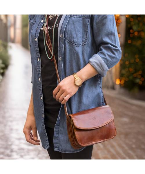 Petit sac en cuir bandoulière femme