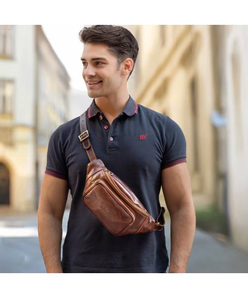 herren bauchtasche leder