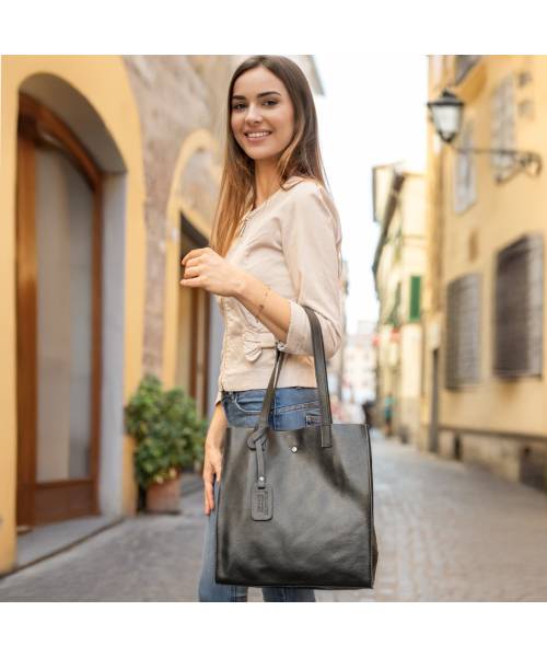 sac cabas cuir femme