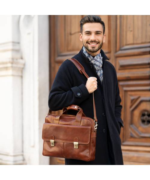 laptoptasche leder