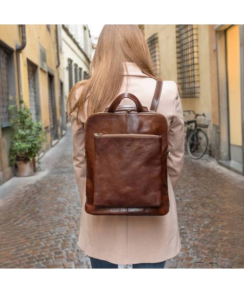 rucksacktasche leder