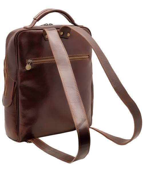 mens leather backpack