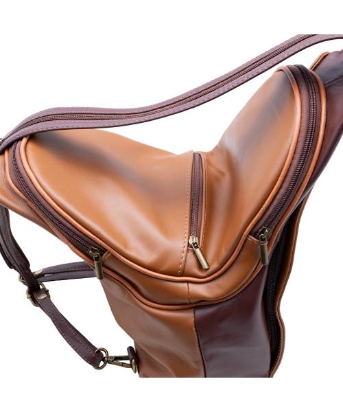 leather backpack