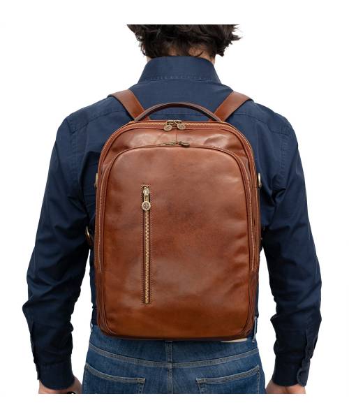 mens Leather Backpack