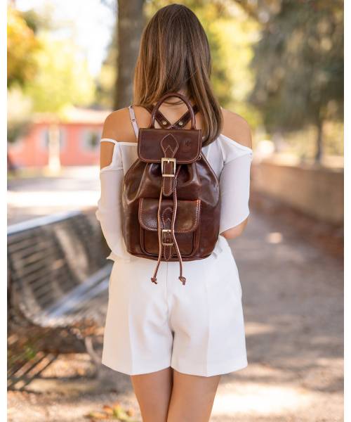 leather backpack for women