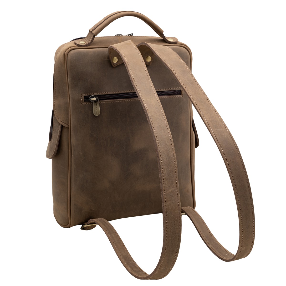 Quagga buffalo leather discount backpack